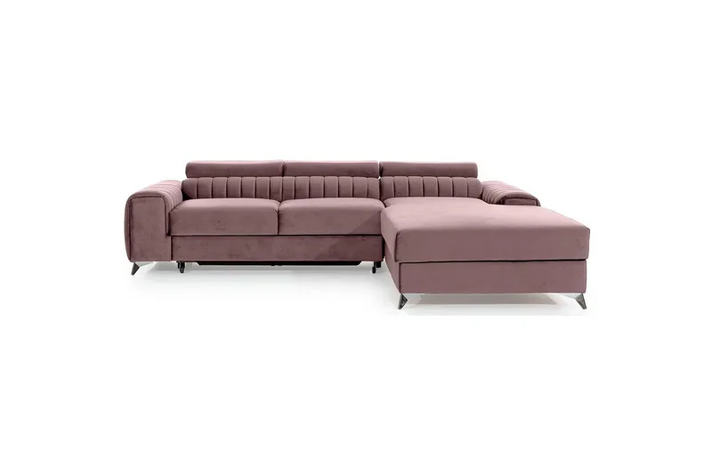 Sektionssoffa Eltap Grayson 278x205x92 cm - Loco 24, Rosa, Höger - Möbler - Soffa - Bäddsoffa