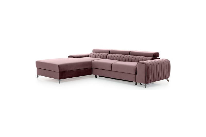Sektionssoffa Eltap Grayson 278x205x92 cm - Loco 24, Rosa, Vänster - Möbler - Soffa - Bäddsoffa