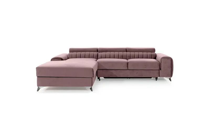 Sektionssoffa Eltap Grayson 278x205x92 cm - Loco 24, Rosa, Vänster - Möbler - Soffa - Bäddsoffa