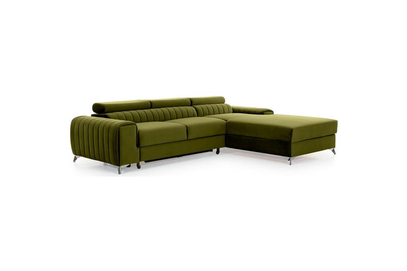 Sektionssoffa Eltap Grayson 278x205x92 cm - Loco 33, Grön, Höger - Möbler - Soffa - Bäddsoffa