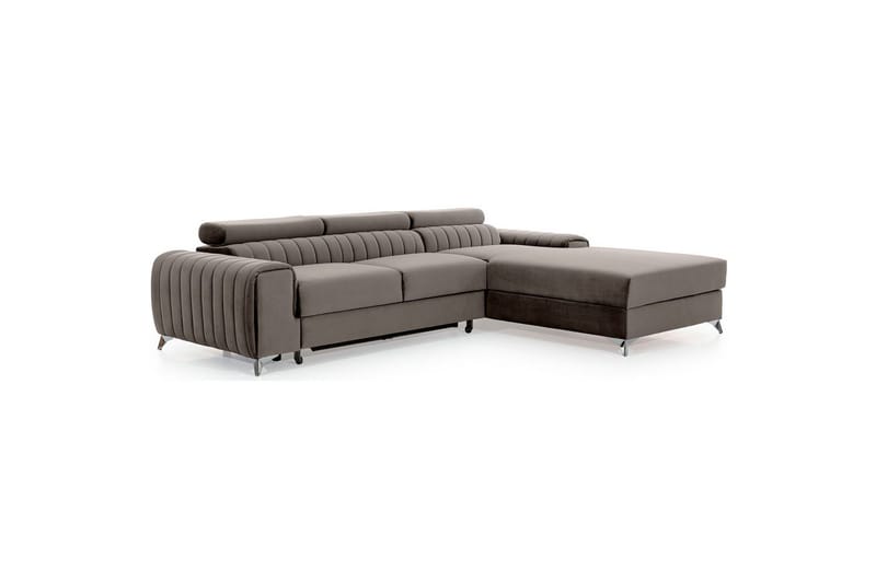 Sektionssoffa Eltap Grayson 278x205x92 cm - Loco 4, Ljusgrå, Höger - Möbler - Soffa - Bäddsoffa