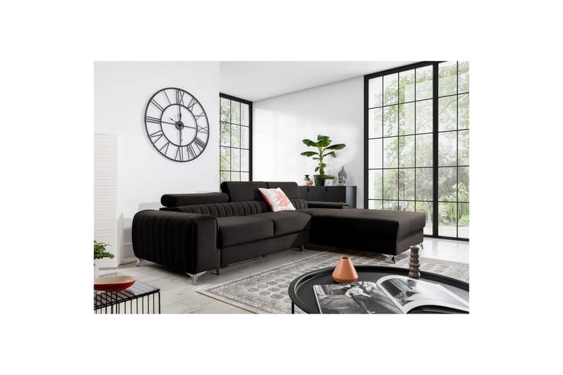 Sektionssoffa Eltap Grayson 278x205x92 cm - Loco 5, Grå, Höger - Möbler - Soffa - Bäddsoffa
