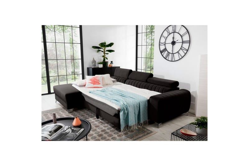 Sektionssoffa Eltap Grayson 278x205x92 cm - Loco 5, Grå, Vänster - Möbler - Soffa - Bäddsoffa