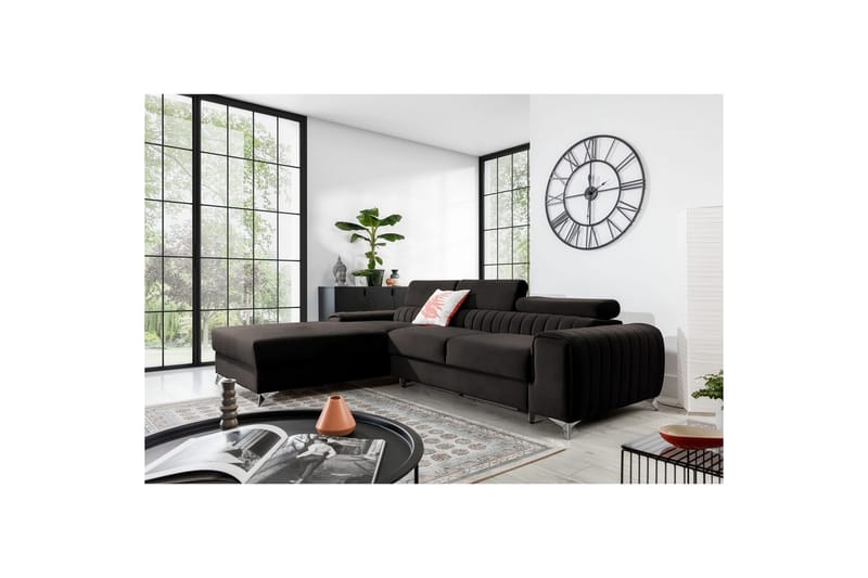 Sektionssoffa Eltap Grayson 278x205x92 cm - Loco 5, Grå, Vänster - Möbler - Soffa - Bäddsoffa