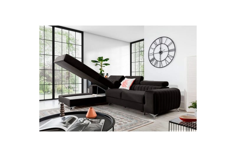 Sektionssoffa Eltap Grayson 278x205x92 cm - Loco 5, Grå, Vänster - Möbler - Soffa - Bäddsoffa