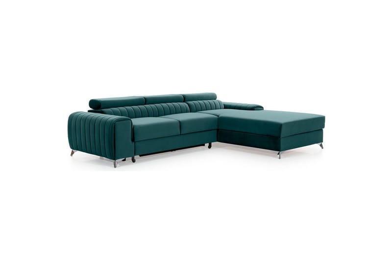 Sektionssoffa Eltap Grayson 278x205x92 cm - Monolith 76, Blå, Höger - Möbler - Soffa - Bäddsoffa