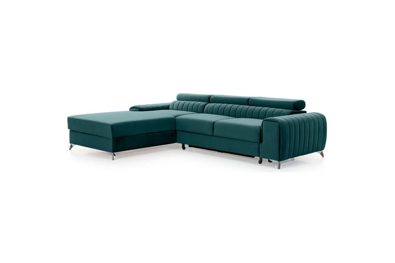 Sektionssoffa Eltap Grayson 278x205x92 cm - Monolith 76, Blå, Vänster - Möbler - Soffa - Bäddsoffa
