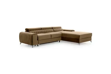 Sektionssoffa Eltap Grayson 278x205x92 cm - Nube 20, Beige, Höger - Möbler - Soffa - Bäddsoffa