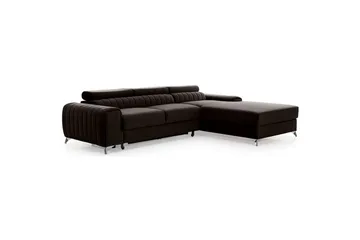 Sektionssoffa Eltap Grayson 278x205x92 cm - Nube 22, Brun, Höger - Möbler - Soffa - Bäddsoffa