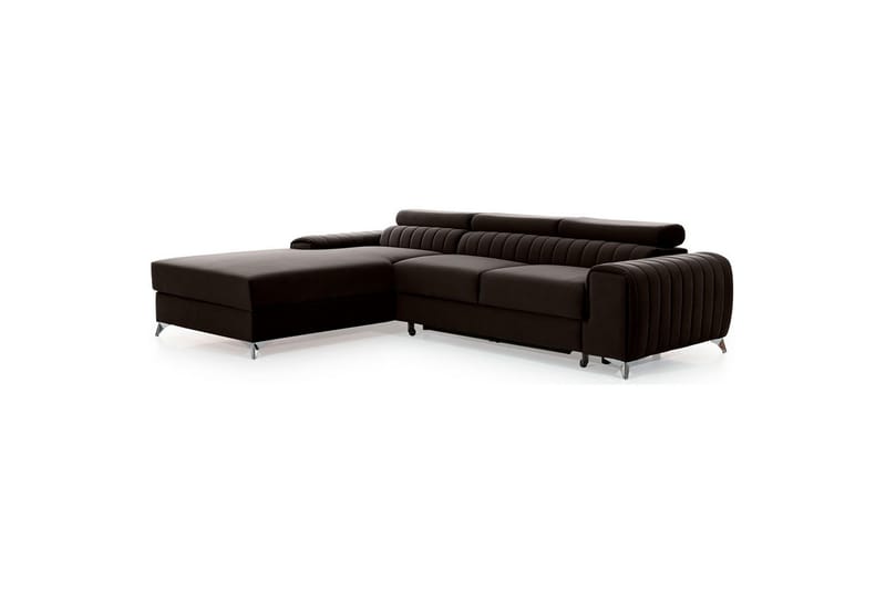 Sektionssoffa Eltap Grayson 278x205x92 cm - Nube 22, Brun, Vänster - Möbler - Soffa - Bäddsoffa