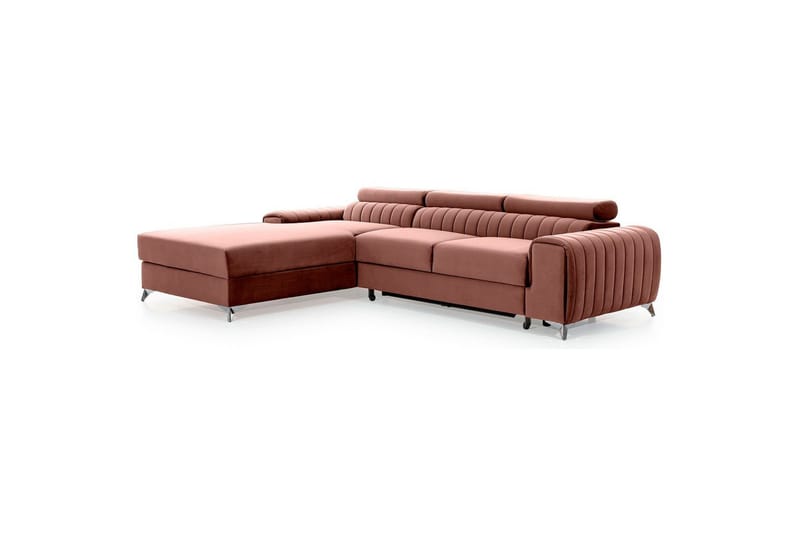 Sektionssoffa Eltap Grayson 278x205x92 cm - Nube 24, Rosa, Vänster - Möbler - Soffa - Bäddsoffa