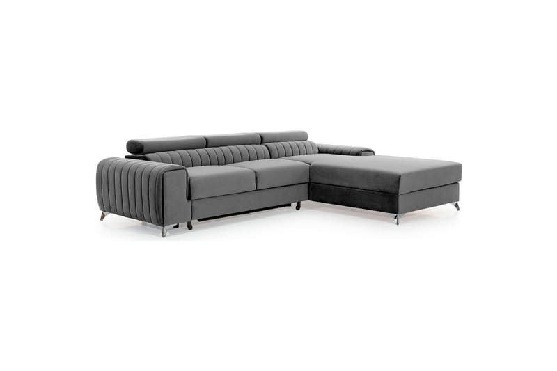 Sektionssoffa Eltap Grayson 278x205x92 cm - Nube 3, Ljusgrå, Höger - Möbler - Soffa - Bäddsoffa