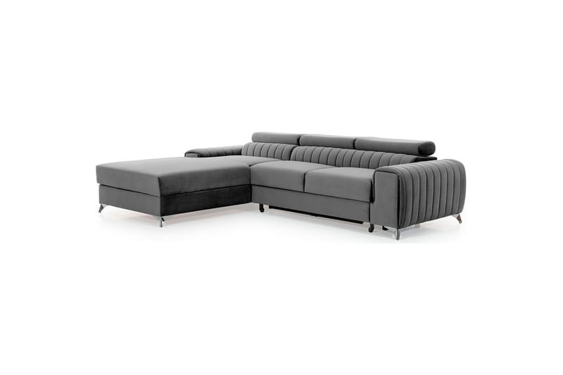 Sektionssoffa Eltap Grayson 278x205x92 cm - Nube 3, Ljusgrå, Vänster - Möbler - Soffa - Bäddsoffa