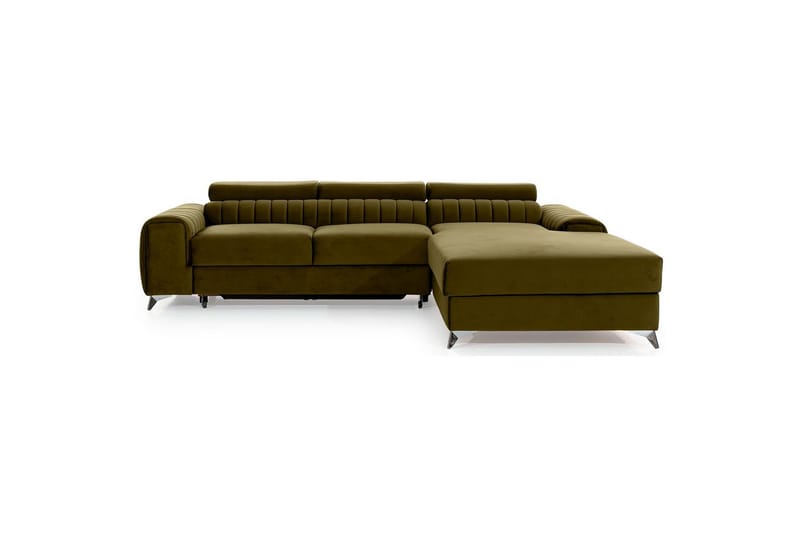 Sektionssoffa Eltap Grayson 278x205x92 cm - Nube 33, Grön, Höger - Möbler - Soffa - Bäddsoffa