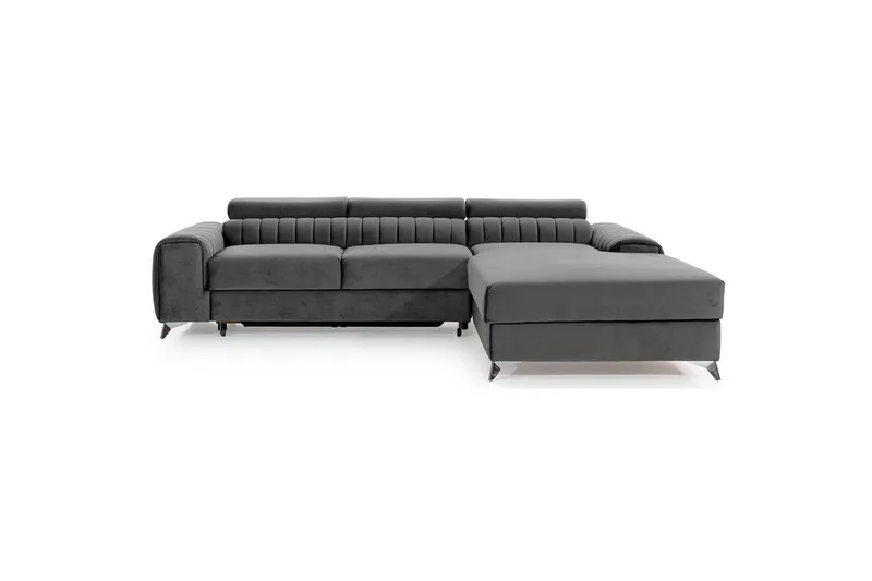 Sektionssoffa Eltap Grayson 278x205x92 cm - Nube 4, Ljusgrå, Höger - Möbler - Soffa - Bäddsoffa