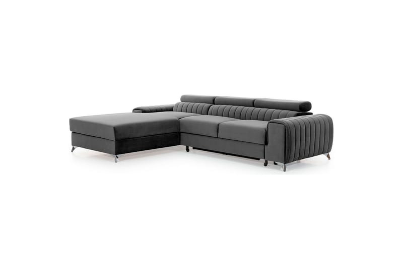 Sektionssoffa Eltap Grayson 278x205x92 cm - Nube 4, Ljusgrå, Vänster - Möbler - Soffa - Bäddsoffa
