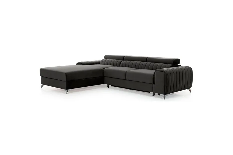 Sektionssoffa Eltap Grayson 278x205x92 cm - Nube 5, Grå, Vänster - Möbler - Soffa - Bäddsoffa