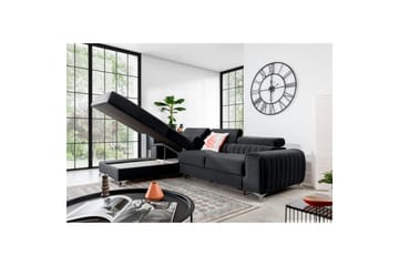 Sektionssoffa Eltap Grayson 278x205x92 cm - Nube 6, Mörkgrå, Vänster - Möbler - Soffa - Bäddsoffa