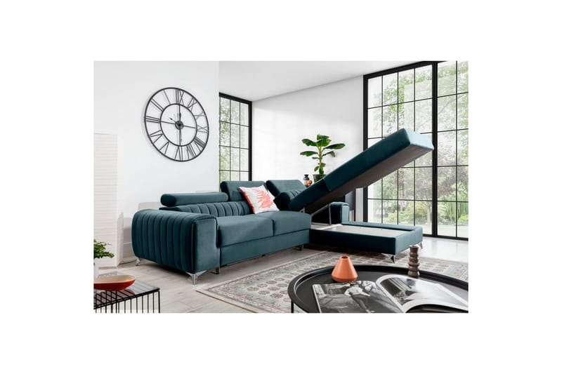 Sektionssoffa Eltap Grayson 278x205x92 cm - Velvetmat 100, Höger - Möbler - Soffa - Bäddsoffa