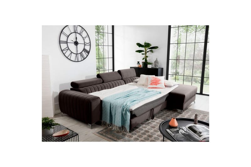 Sektionssoffa Eltap Grayson 278x205x92 cm - Velvetmat 22, Höger - Möbler - Soffa - Bäddsoffa