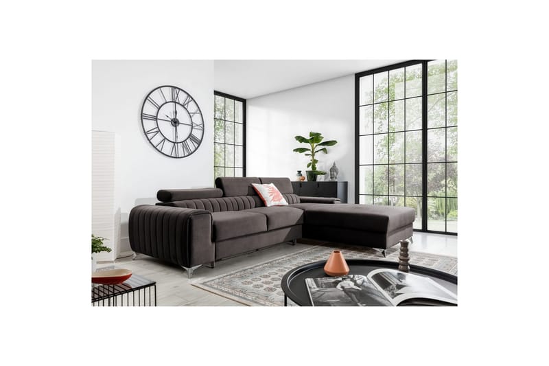 Sektionssoffa Eltap Grayson 278x205x92 cm - Velvetmat 22, Höger - Möbler - Soffa - Bäddsoffa