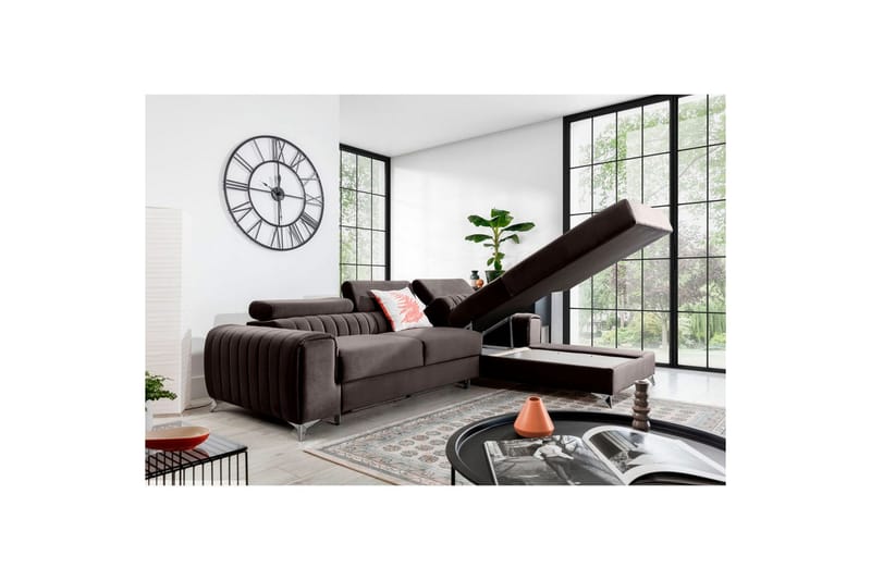 Sektionssoffa Eltap Grayson 278x205x92 cm - Velvetmat 22, Höger - Möbler - Soffa - Bäddsoffa