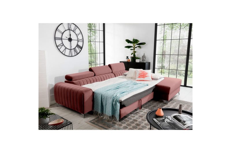 Sektionssoffa Eltap Grayson 278x205x92 cm - Velvetmat 24, Höger - Möbler - Soffa - Bäddsoffa