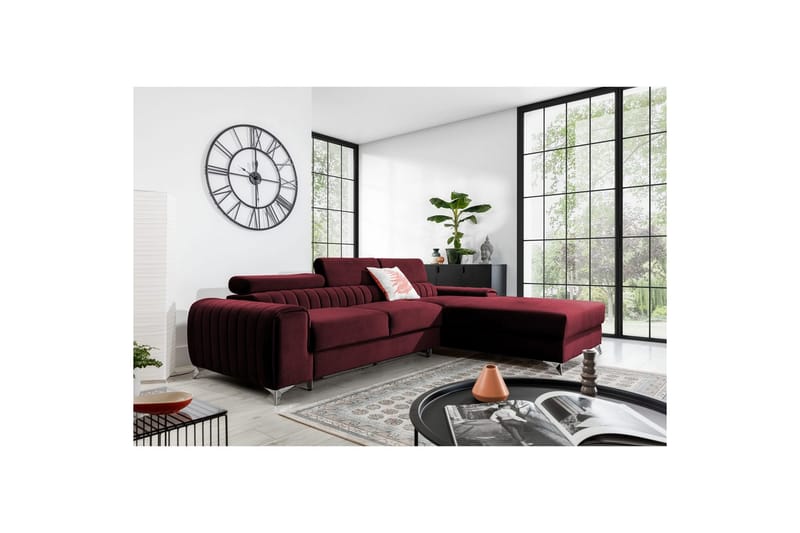 Sektionssoffa Eltap Grayson 278x205x92 cm - Velvetmat 25, Höger - Möbler - Soffa - Bäddsoffa