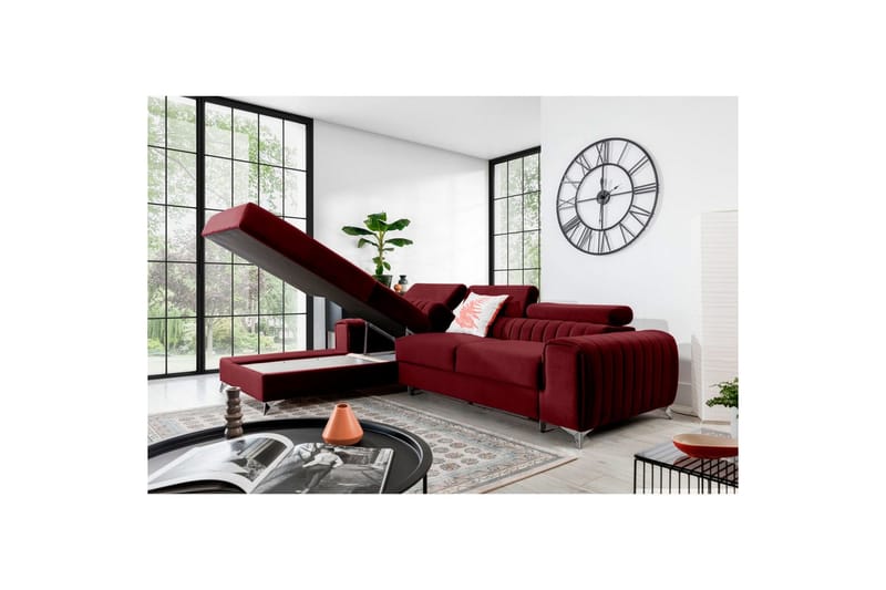 Sektionssoffa Eltap Grayson 278x205x92 cm - Velvetmat 25, Vänster - Möbler - Soffa - Bäddsoffa
