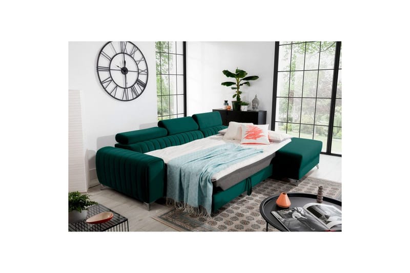 Sektionssoffa Eltap Grayson 278x205x92 cm - Velvetmat 38, Höger - Möbler - Soffa - Bäddsoffa