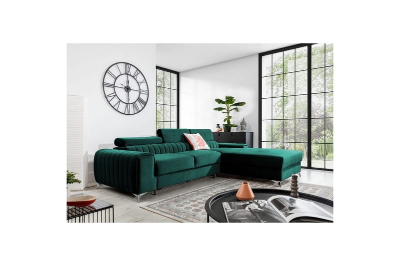 Sektionssoffa Eltap Grayson 278x205x92 cm - Velvetmat 38, Höger - Möbler - Soffa - Bäddsoffa