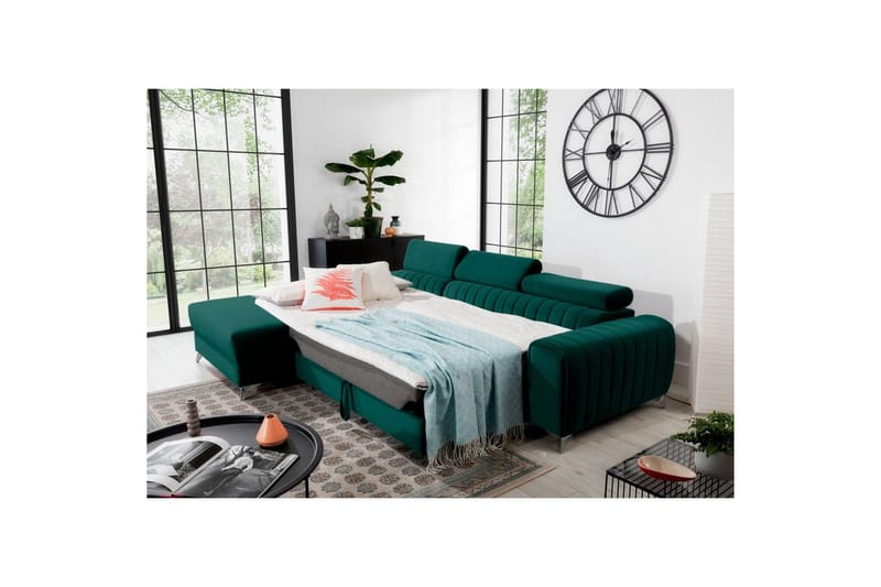 Sektionssoffa Eltap Grayson 278x205x92 cm - Velvetmat 38, Vänster - Möbler - Soffa - Bäddsoffa