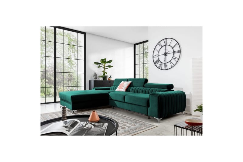Sektionssoffa Eltap Grayson 278x205x92 cm - Velvetmat 38, Vänster - Möbler - Soffa - Bäddsoffa