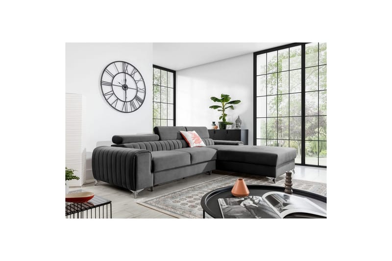 Sektionssoffa Eltap Grayson 278x205x92 cm - Velvetmat 4, Höger - Möbler - Soffa - Bäddsoffa