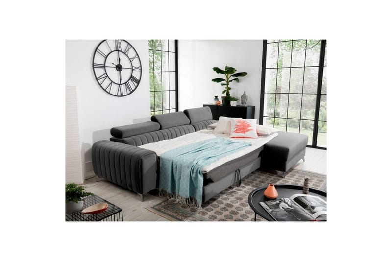 Sektionssoffa Eltap Grayson 278x205x92 cm - Velvetmat 4, Höger - Möbler - Soffa - Bäddsoffa
