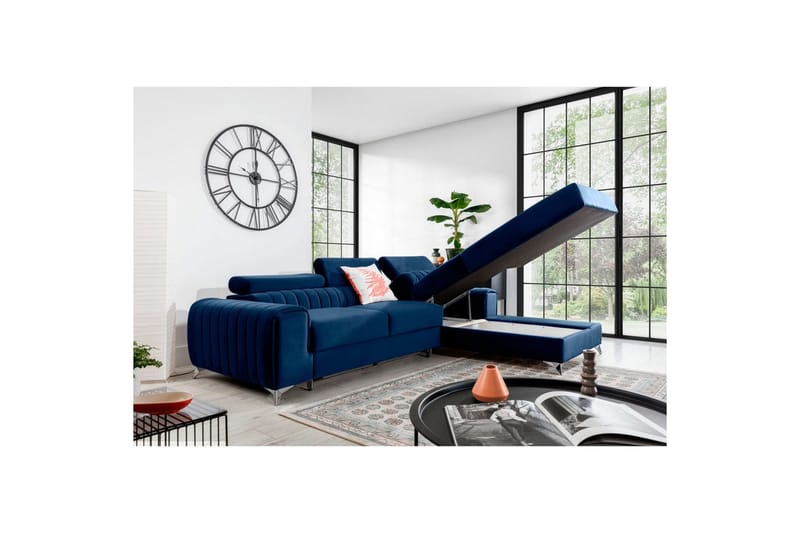 Sektionssoffa Eltap Grayson 278x205x92 cm - Velvetmat 40, Höger - Möbler - Soffa - Bäddsoffa