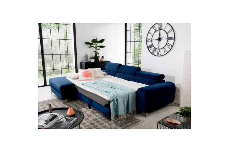 Sektionssoffa Eltap Grayson 278x205x92 cm - Velvetmat 40, Vänster - Möbler - Soffa - Bäddsoffa