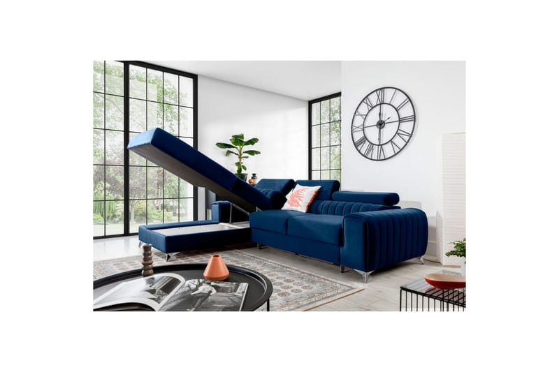 Sektionssoffa Eltap Grayson 278x205x92 cm - Velvetmat 40, Vänster - Möbler - Soffa - Bäddsoffa