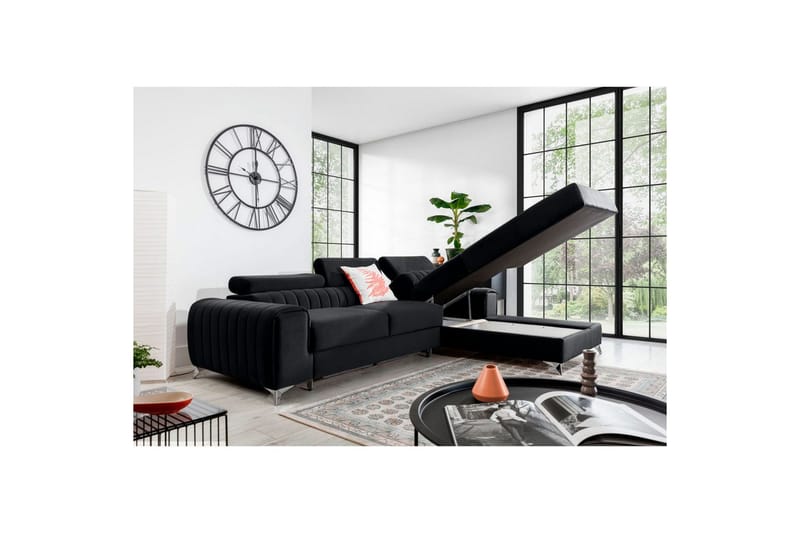 Sektionssoffa Eltap Grayson 278x205x92 cm - Velvetmat 6, Höger - Möbler - Soffa - Bäddsoffa