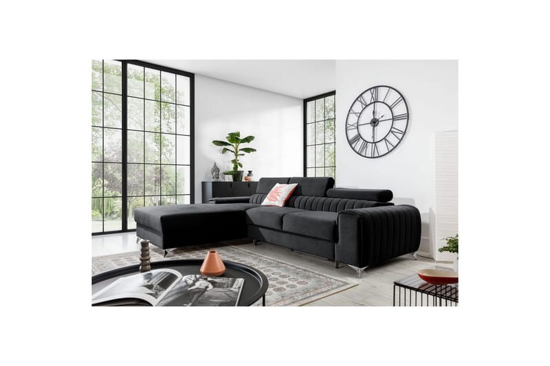 Sektionssoffa Eltap Grayson 278x205x92 cm - Velvetmat 6, Vänster - Möbler - Soffa - Bäddsoffa