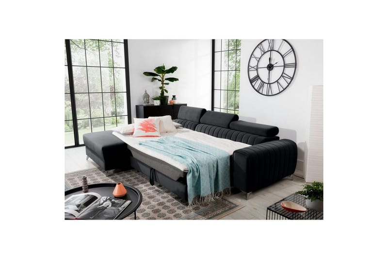 Sektionssoffa Eltap Grayson 278x205x92 cm - Velvetmat 6, Vänster - Möbler - Soffa - Bäddsoffa
