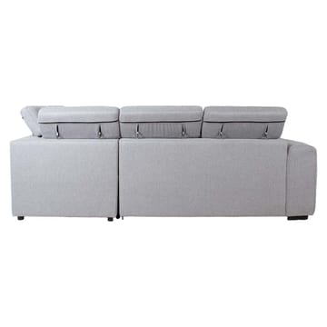 Selmar 4-sits Höger L-formad Hörnbäddsoffa med Förvaring i Tyg - Grå - Möbler - Soffa - Bäddsoffa