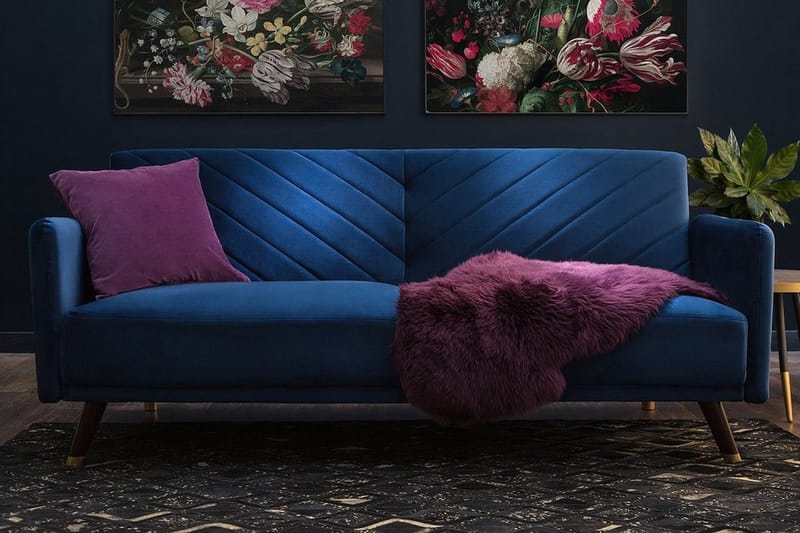 Senja Bäddsoffa 200 cm - Blå - Möbler - Soffa - Bäddsoffa