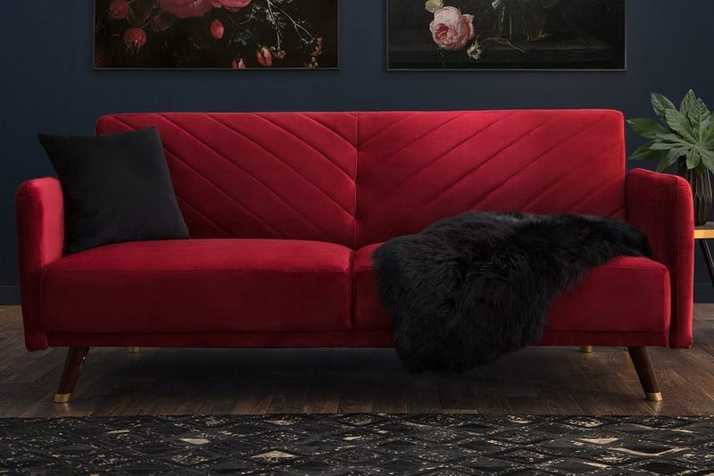 Senja Bäddsoffa 200 cm - Röd - Möbler - Soffa - Bäddsoffa