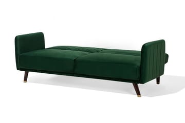 Senja Rektangulär Längsbäddad Bäddsoffa 110x181 cm i Sammet - Grön - Möbler - Soffa - Bäddsoffa