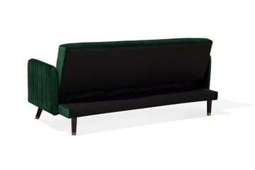 Senja Rektangulär Längsbäddad Bäddsoffa 110x181 cm i Sammet - Grön - Möbler - Soffa - Bäddsoffa