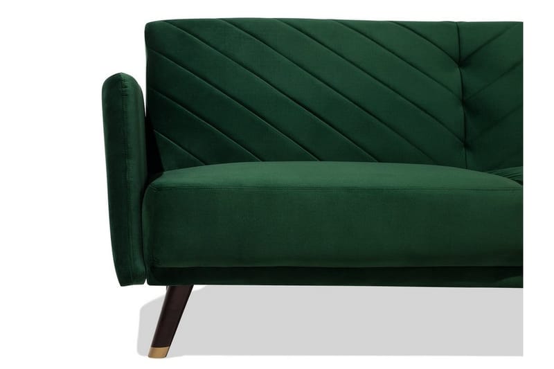 Senja Rektangulär Längsbäddad Bäddsoffa 110x181 cm i Sammet - Grön - Möbler - Soffa - Bäddsoffa