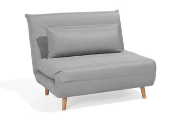 Setten 1-sits Rektangulär Längsbäddad Bäddsoffa 104x172 cm i Tyg - Grå - Möbler - Soffa - Bäddsoffa