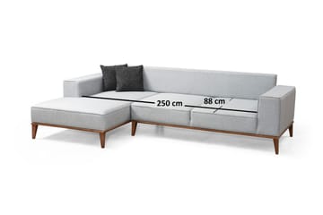 Shallo Bäddsoffa med Divan Vänster - Grå - Möbler - Soffa - Bäddsoffa
