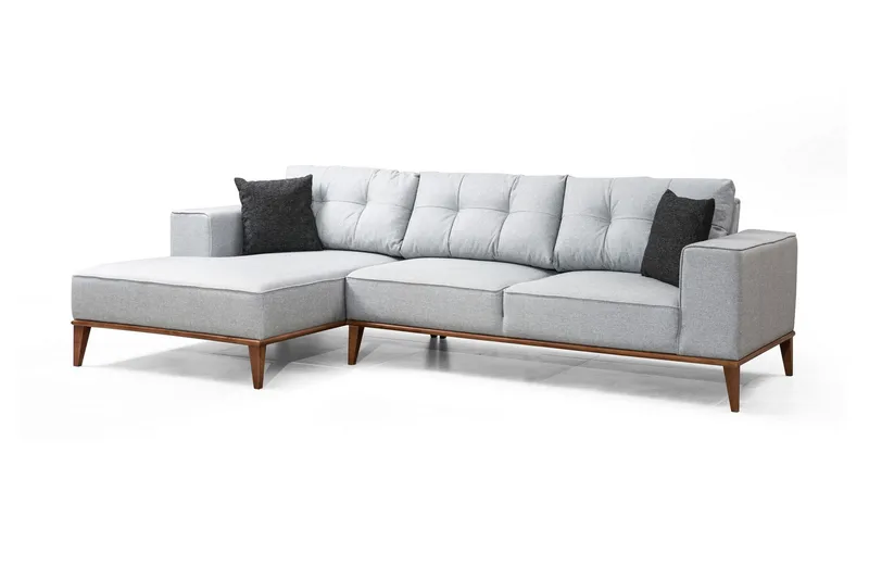 Shallo Bäddsoffa med Divan Vänster - Grå - Möbler - Soffa - Bäddsoffa